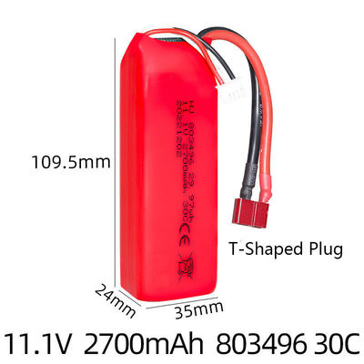 2700mAh E-bike Lithium RC Batteries Quick Charging ODM LiFePO4 Gifts 11.1V