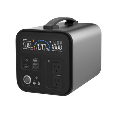 1000W US 24V বায়ু শক্তি সিস্টেম পোর্টেবল লিথিয়াম পাওয়ার স্টেশন ইমপ্যাক্ট প্রতিরোধী